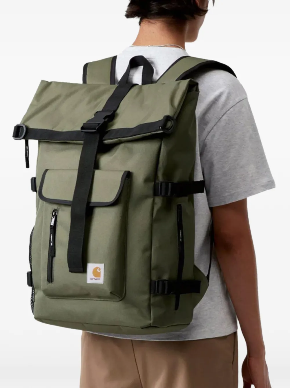  Carhartt Wip Buckle Roll Backpack - Green 
