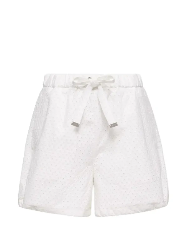 Moncler ドローストリング ショートパンツ | ホワイト | FARFETCH JP