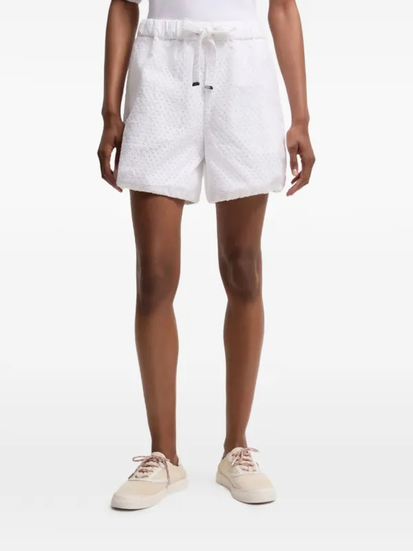 Moncler ドローストリング ショートパンツ | ホワイト | FARFETCH JP