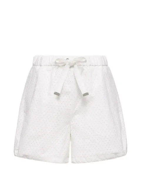 Moncler San Gallo eyelet drawstring shorts