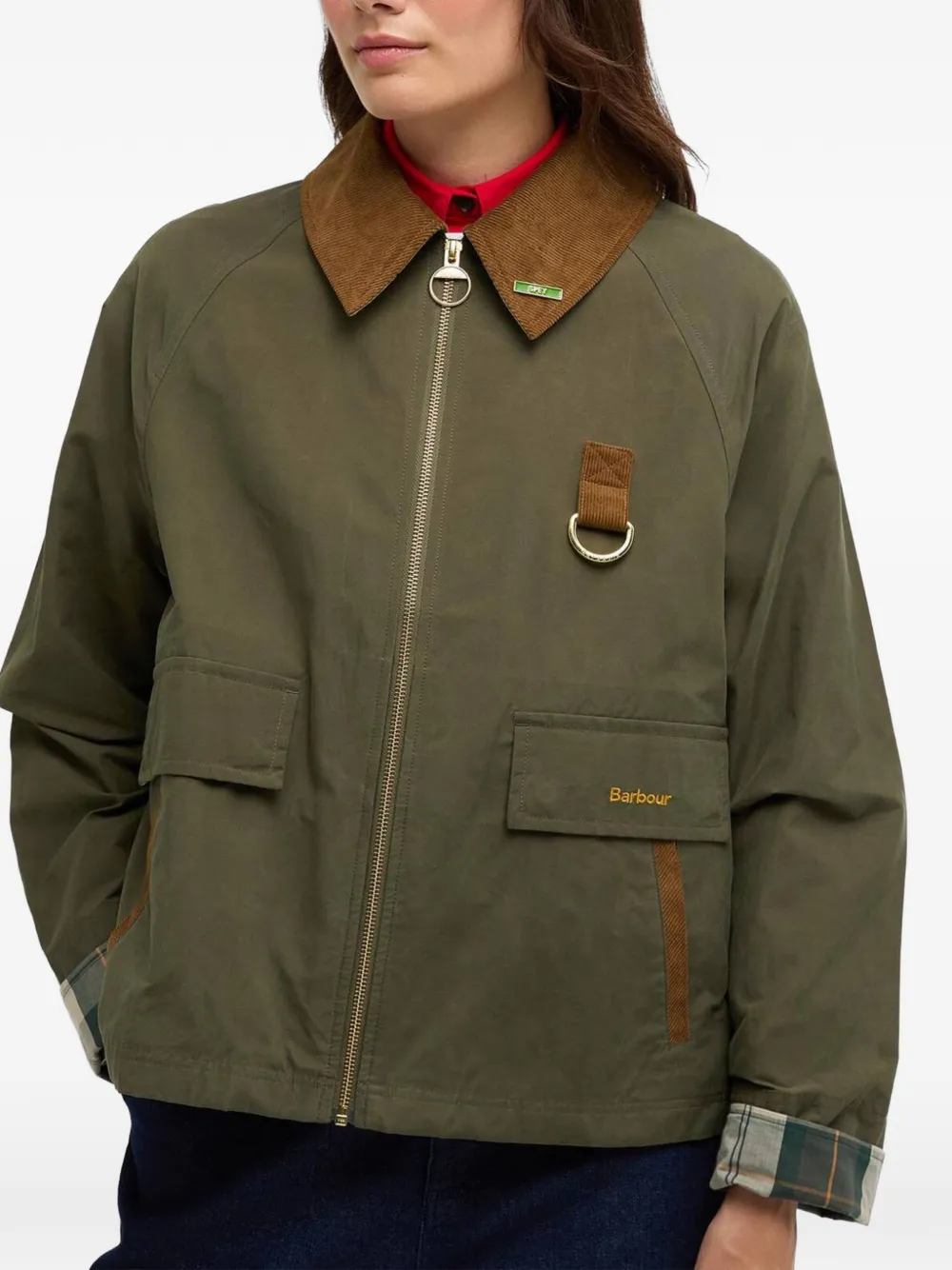 Barbour Corduroy-collar Jacket - Green 