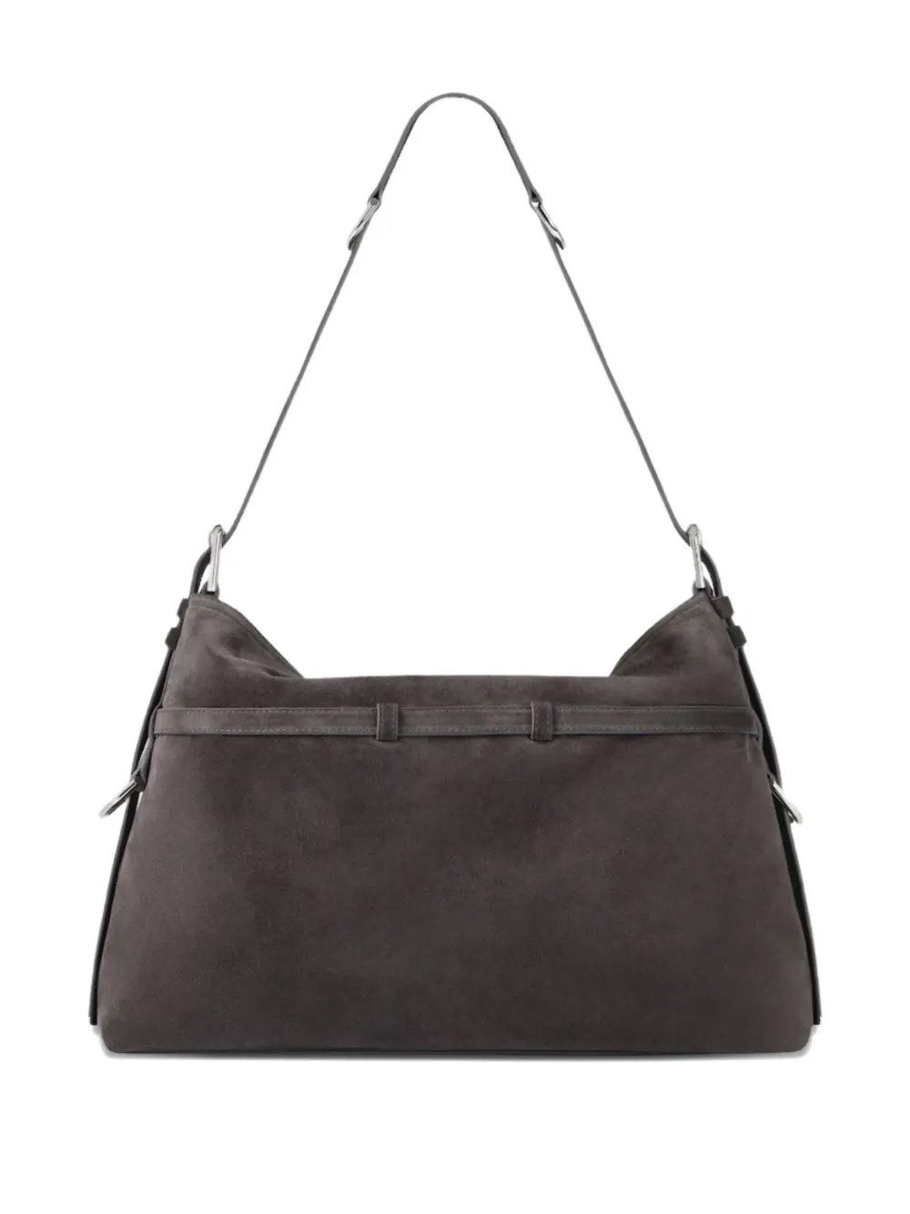 Givenchy medium Voyou buckle leather shoulder bag - Grijs