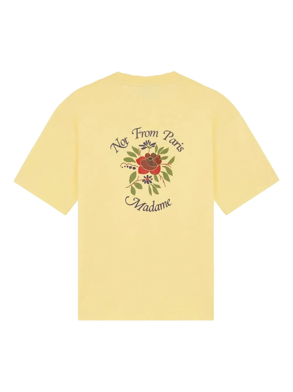 Dr&ocirc;le De Monsieur T-shirt met bloemenprint - Geel