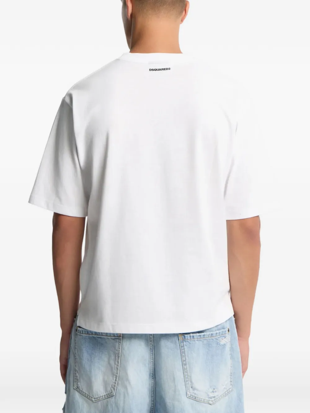  Dsquared2 T-shirt Iconique à Imprimé Graphique - Blanc 