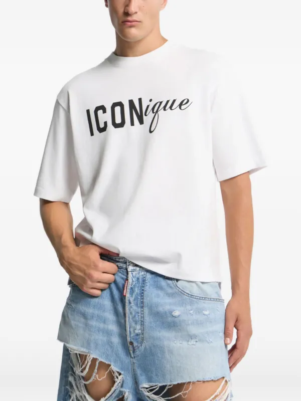 DSQUARED2 Iconique グラフィック Tシャツ | ホワイト | FARFETCH JP