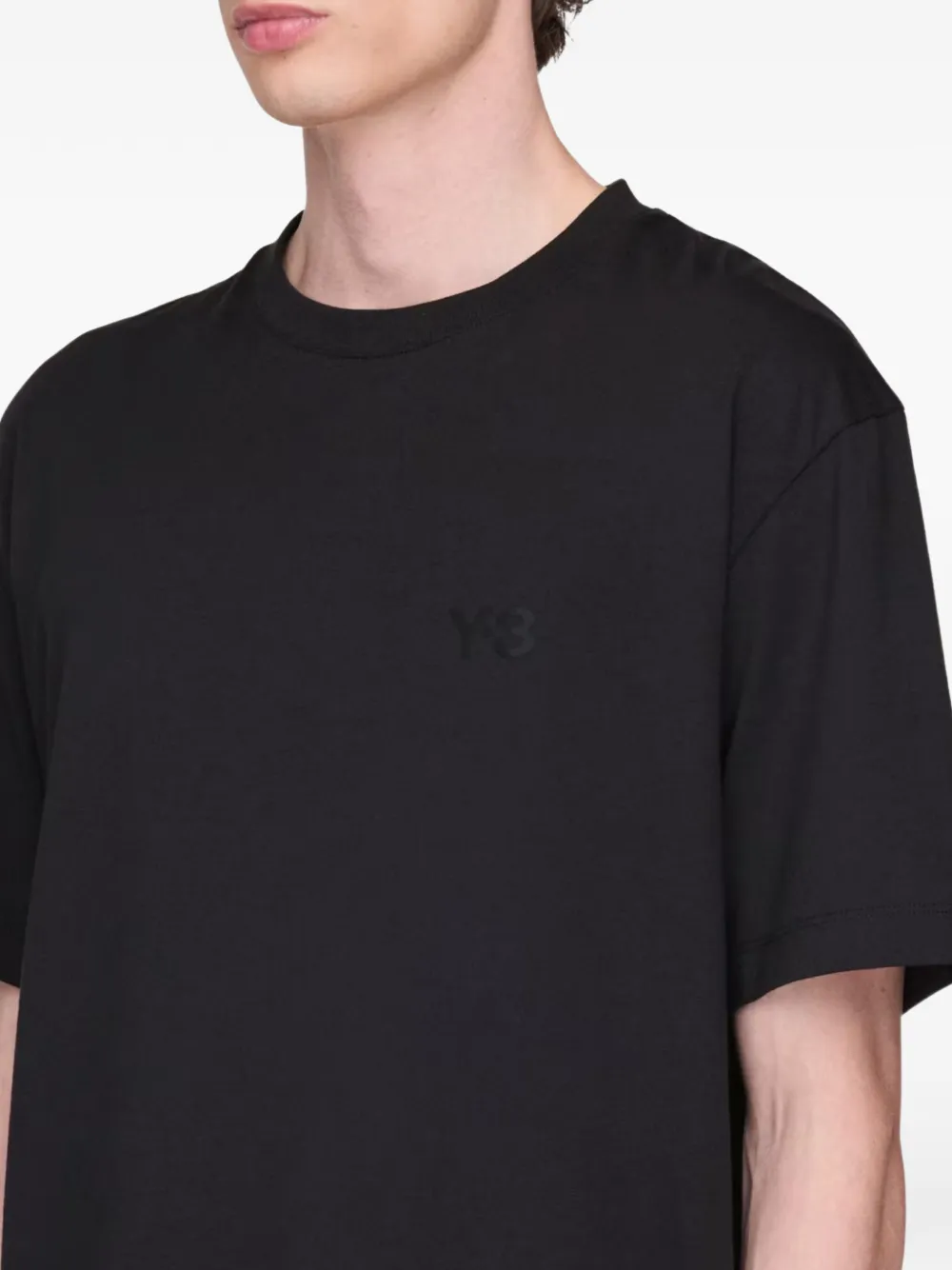 Y-3 logo-detail T-shirt - Zwart