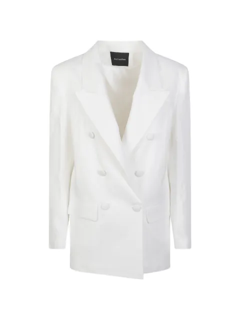 ACTUALEE double-breasted linen jacket