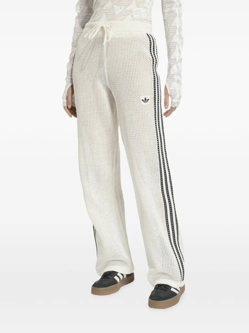 adidas Trainingsbroek met streepdetail Beige