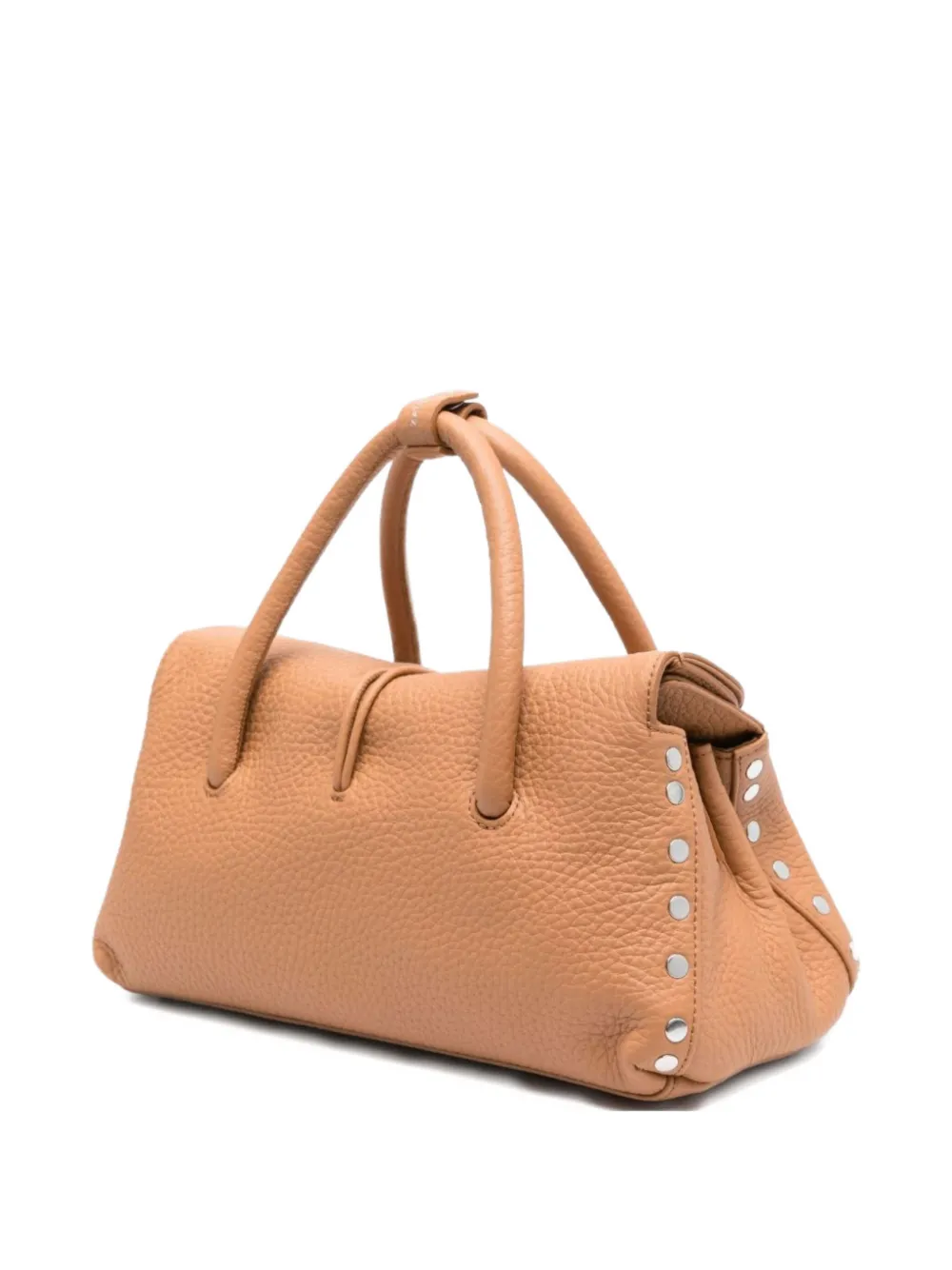 Zanellato studded top-handle tote bag - Beige