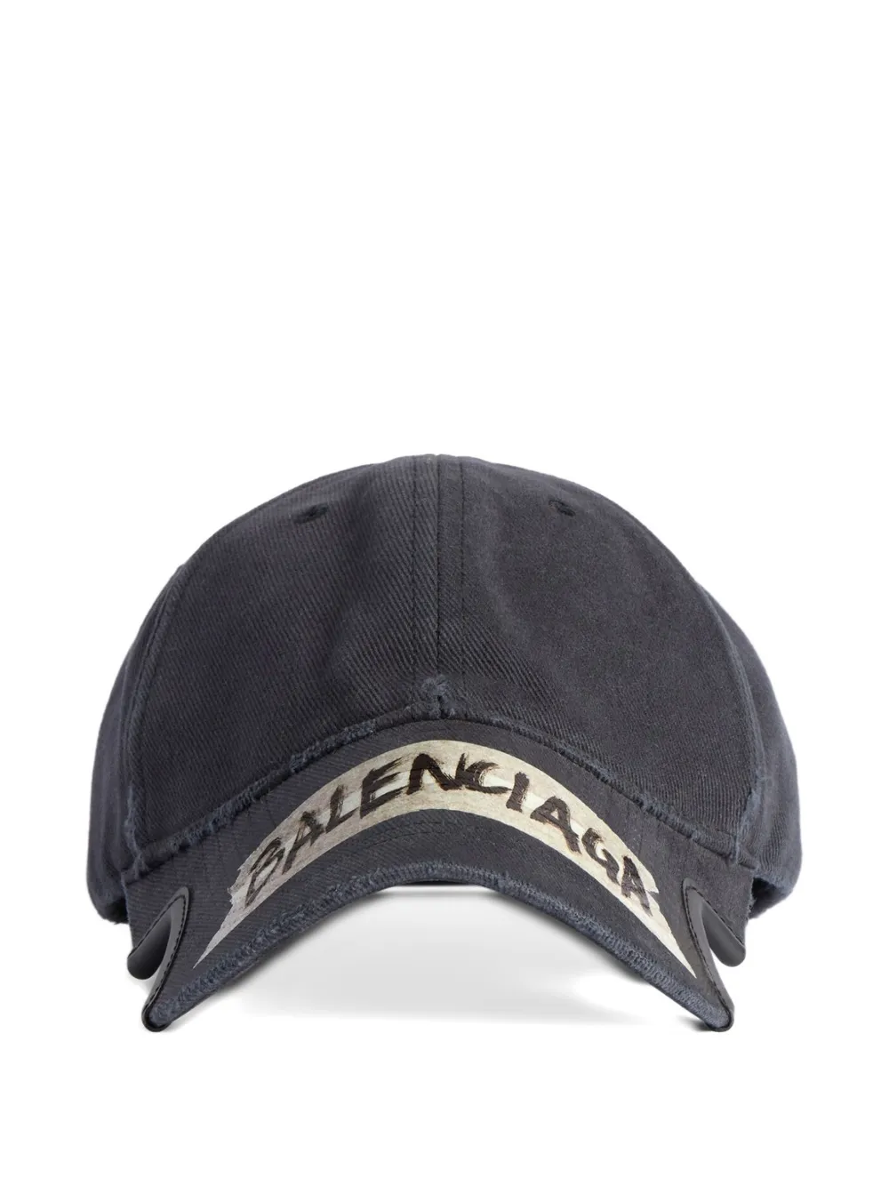 Balenciaga logo-tape baseball cap - Nero