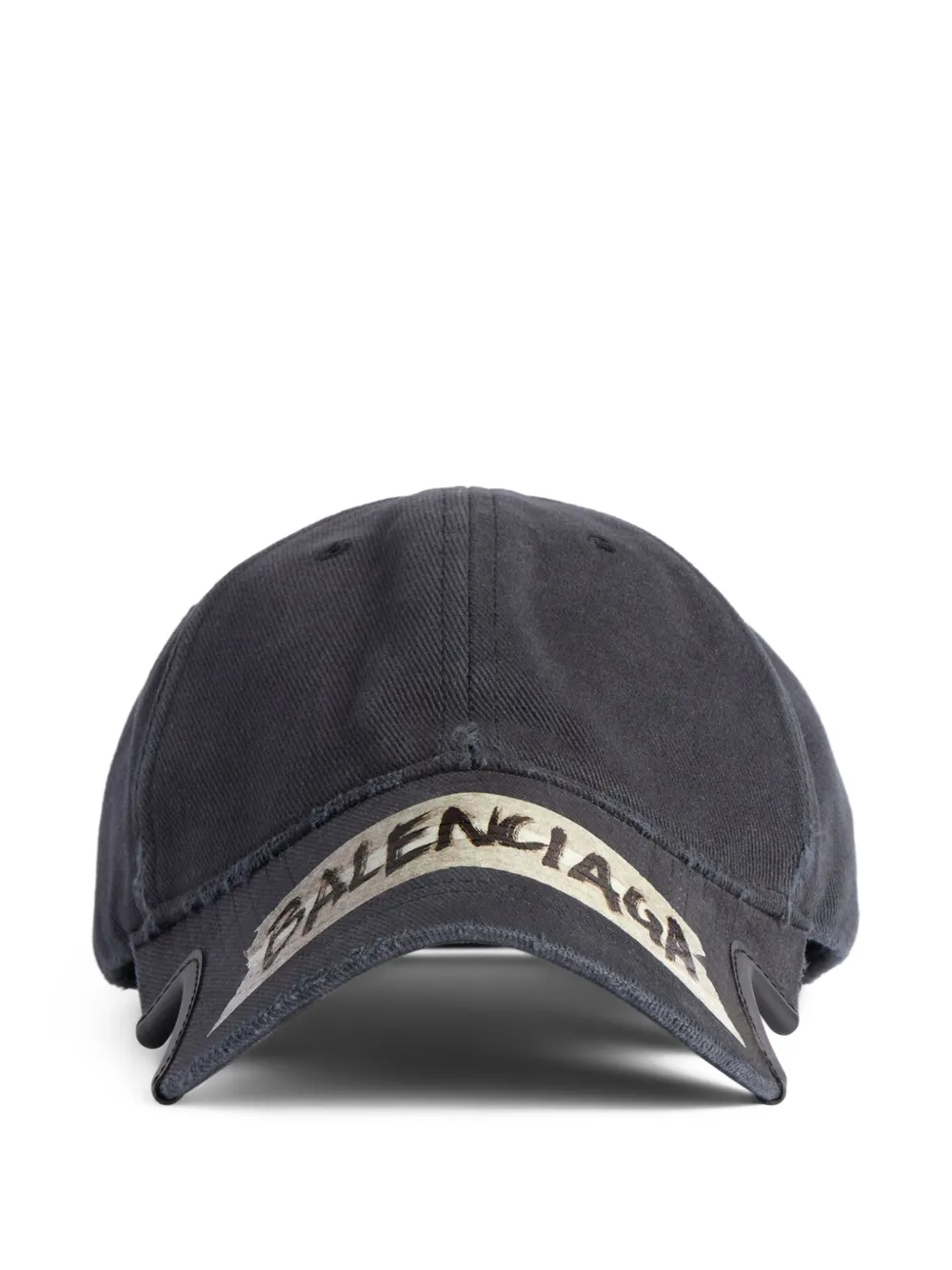 Balenciaga logo-tape baseball cap - Nero