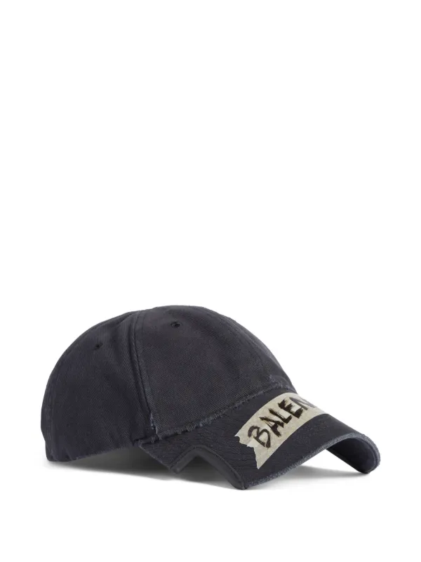 帽子 BALENCIAGA Logo-Embroidered Baseball Cap 30896700_59758665_600.jpg