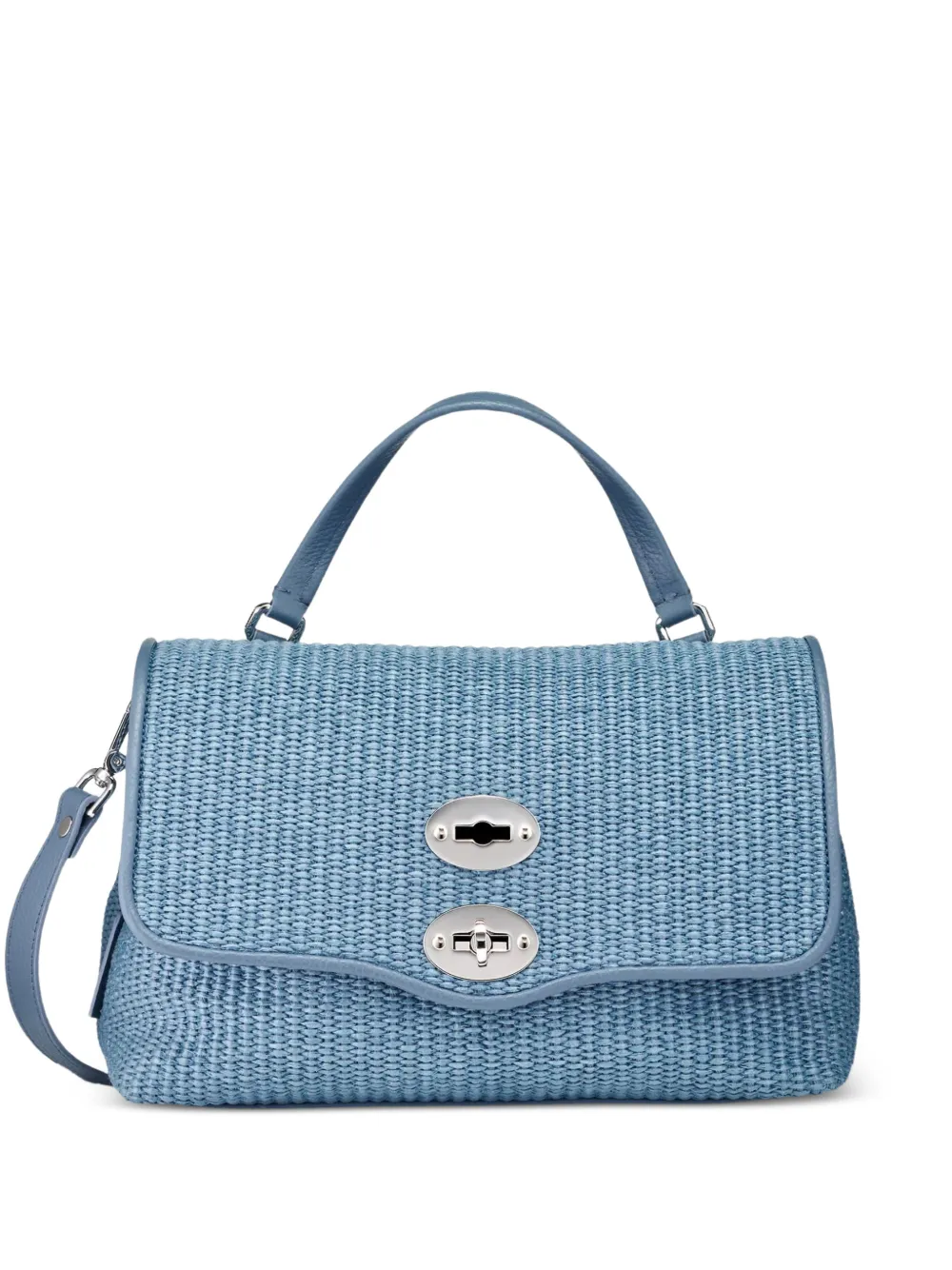 Zanellato smal Postina® turnlock top-handle satchel bag - Blu