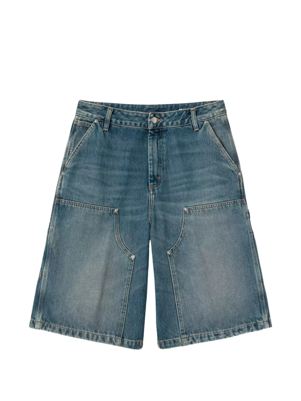 Carhartt WIP belt loops denim shorts - Blu