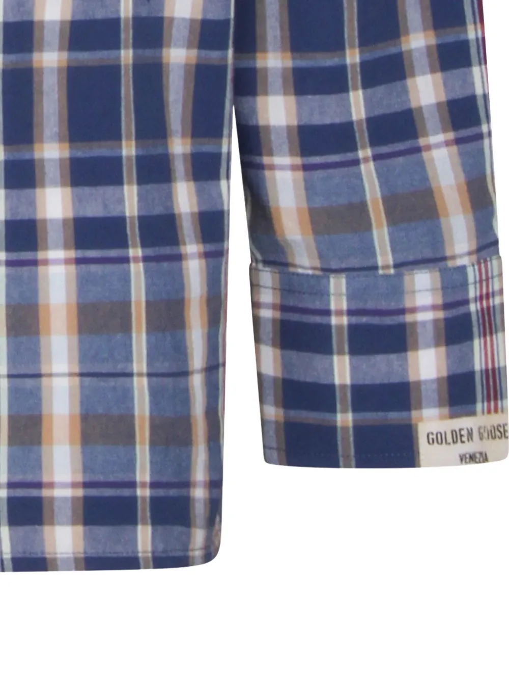  Golden Goose Checked Shirt - Blue 