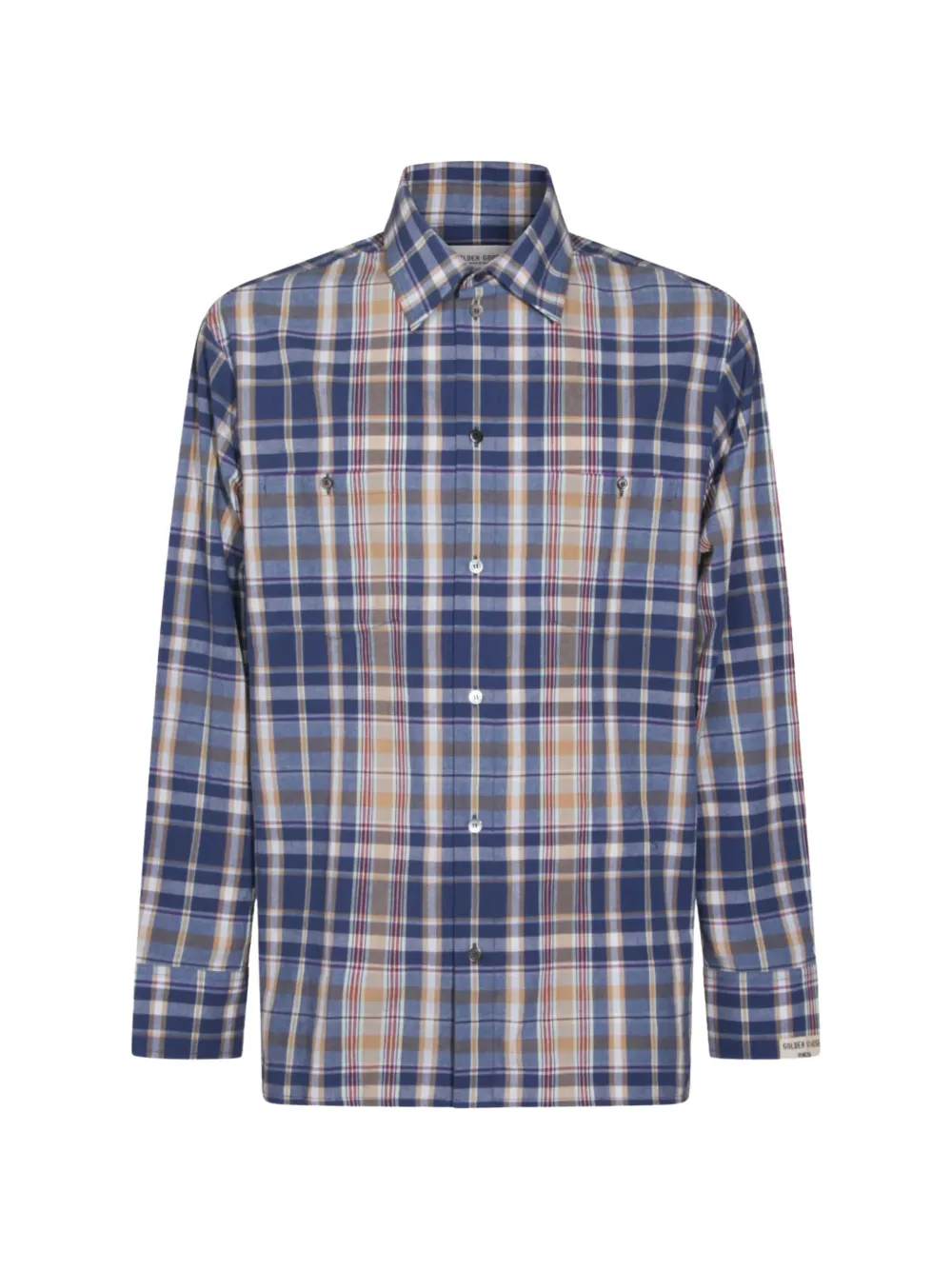 Golden Goose checked shirt - Blu