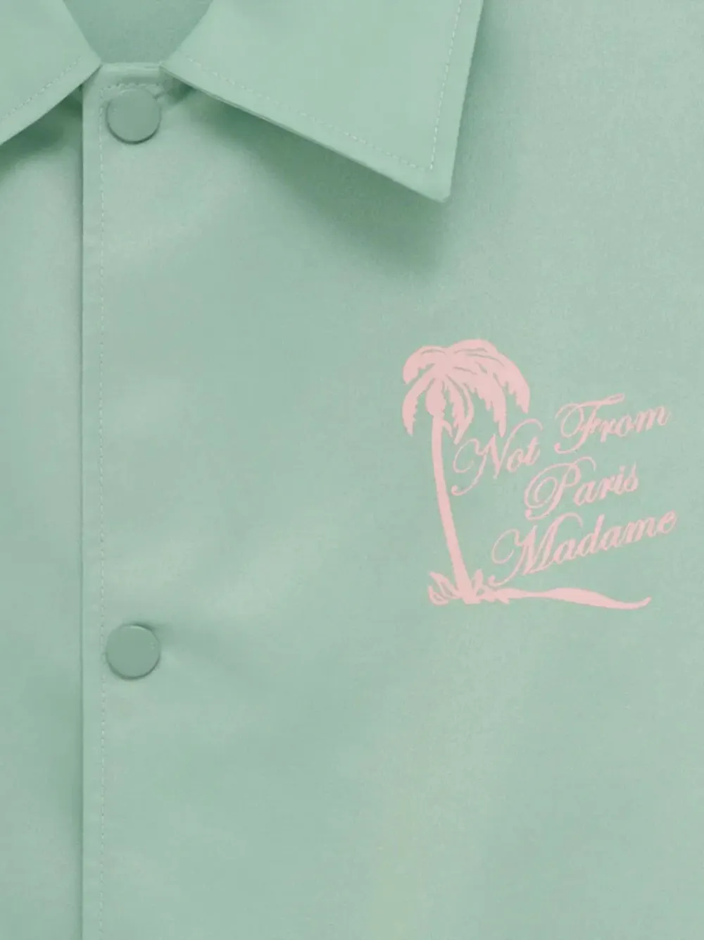 Drôle De Monsieur Shirtjack met grafische knopen Groen