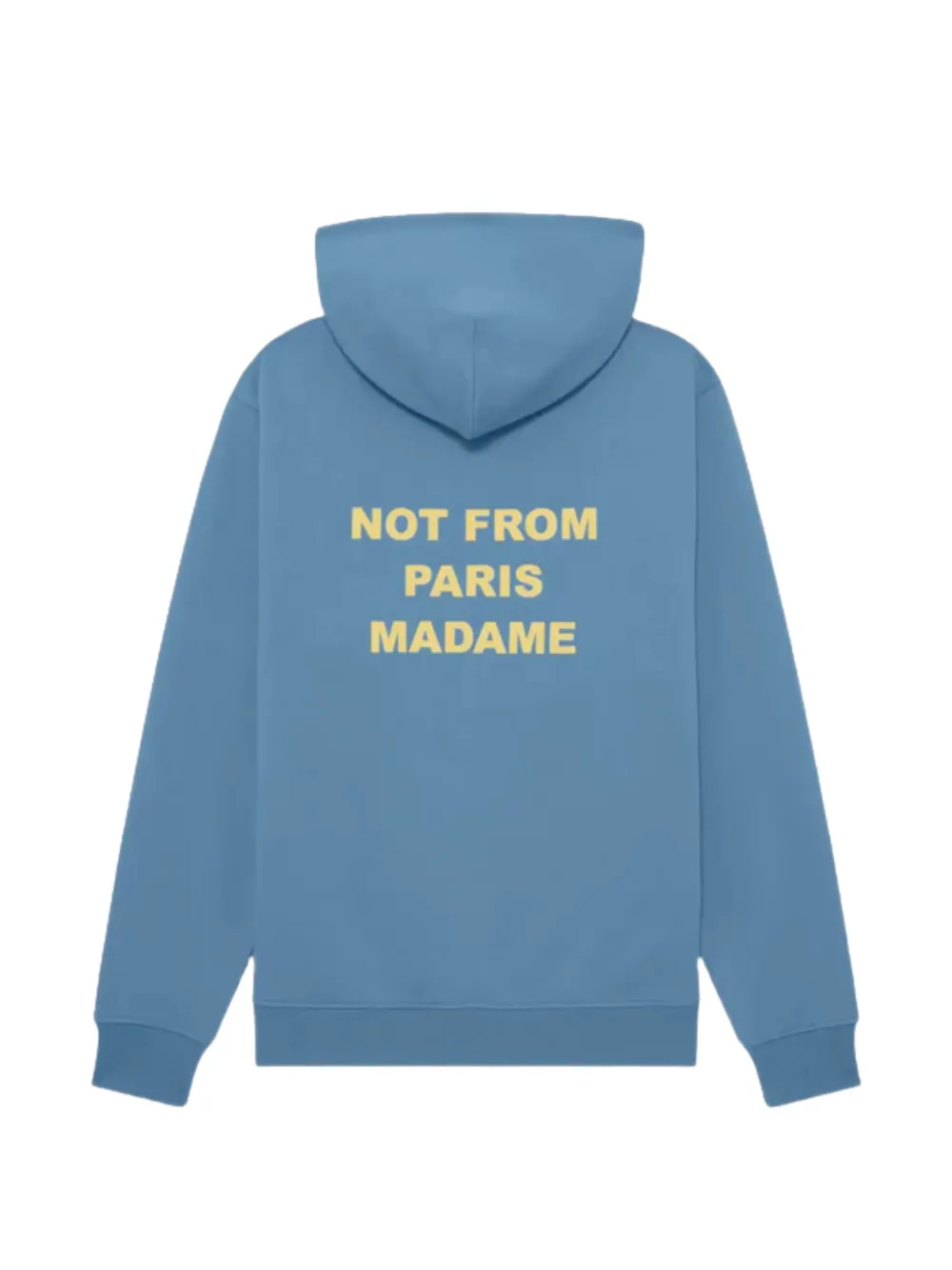 Drôle De Monsieur Hoodie met tekst Blauw