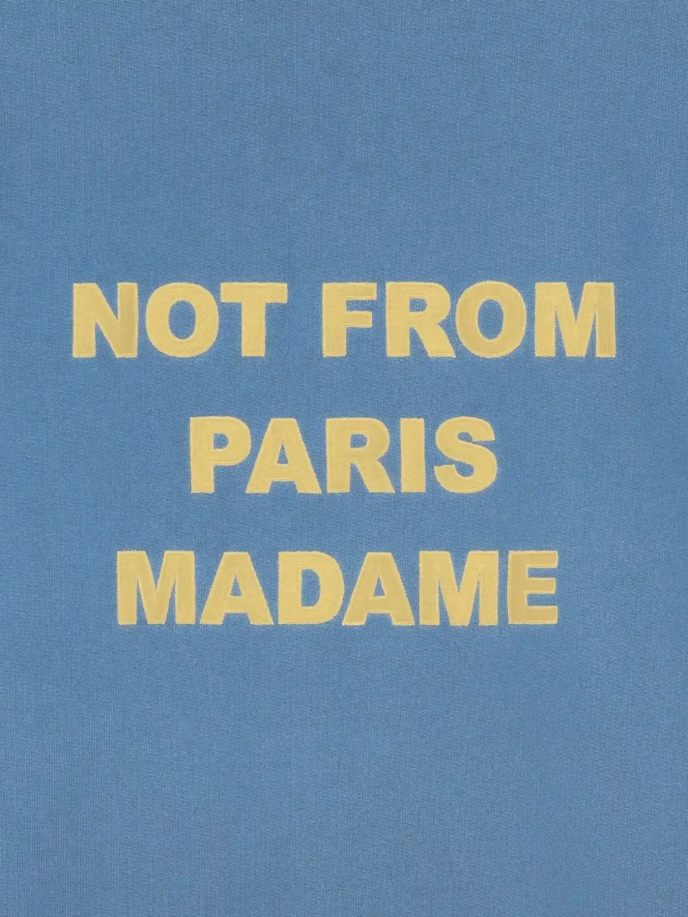 Drôle De Monsieur Hoodie met tekst Blauw