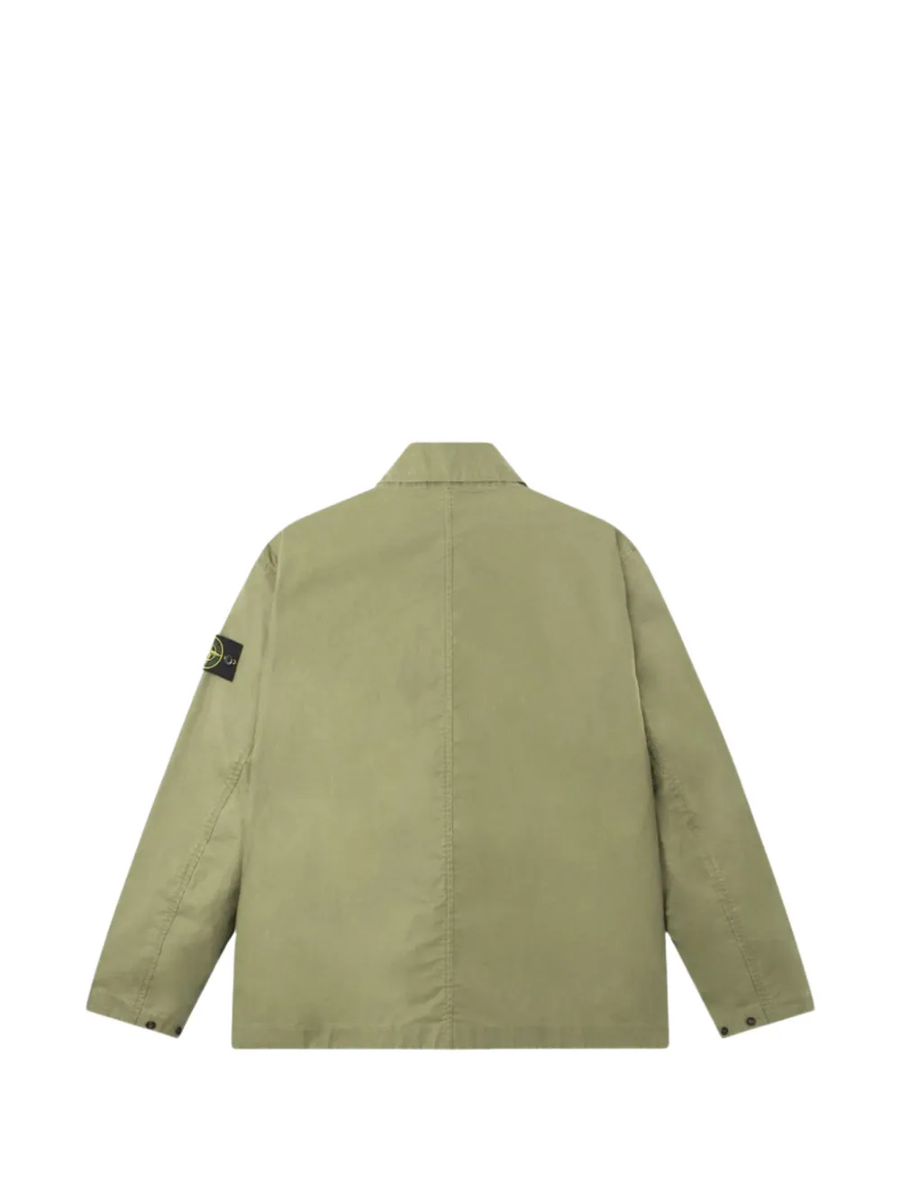 Stone Island Waxed Shirt Jacket | Green | FARFETCH TW