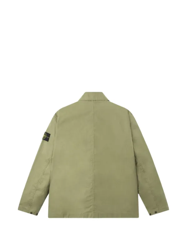Stone Island Waxed Shirt Jacket | Green | FARFETCH