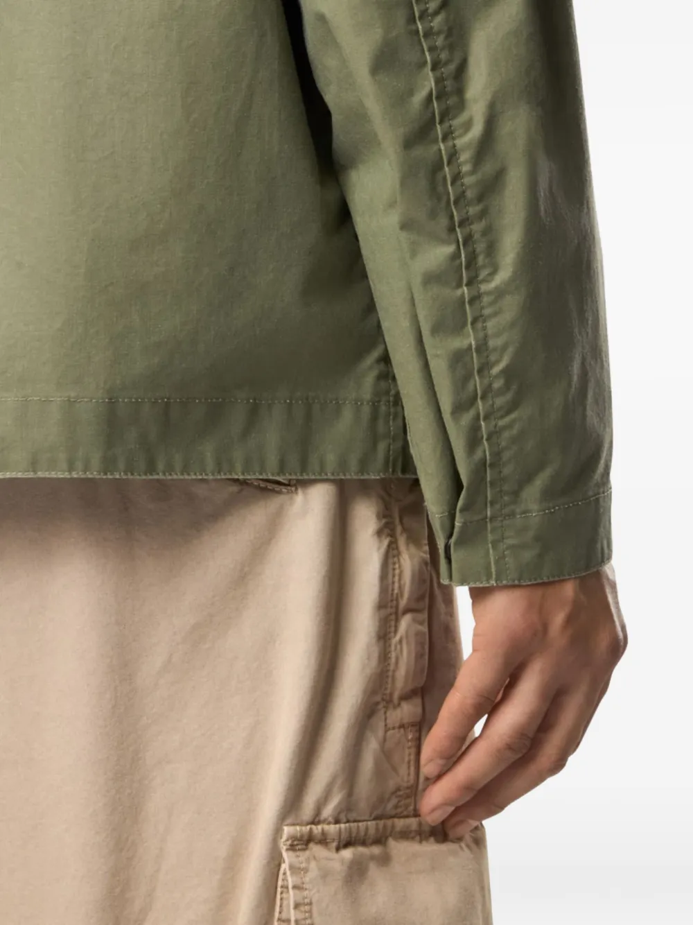  Stone Island Button-up Shirt Jacket - Green 