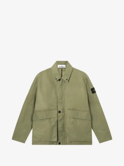 Stone Island вощеная куртка-рубашка