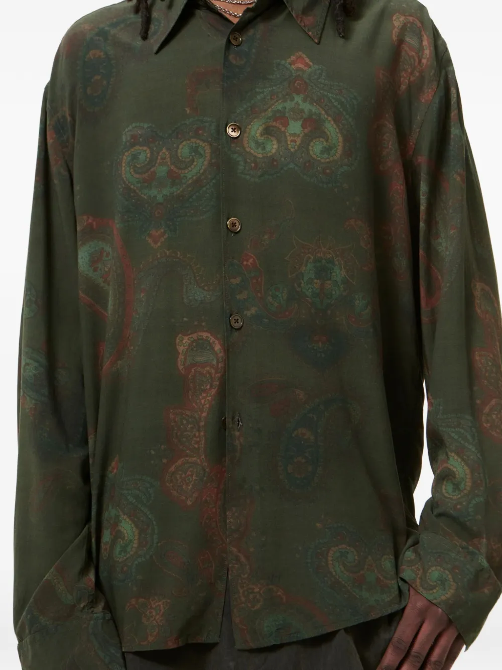 OUR LEGACY Beyond overhemd met paisley-print Groen