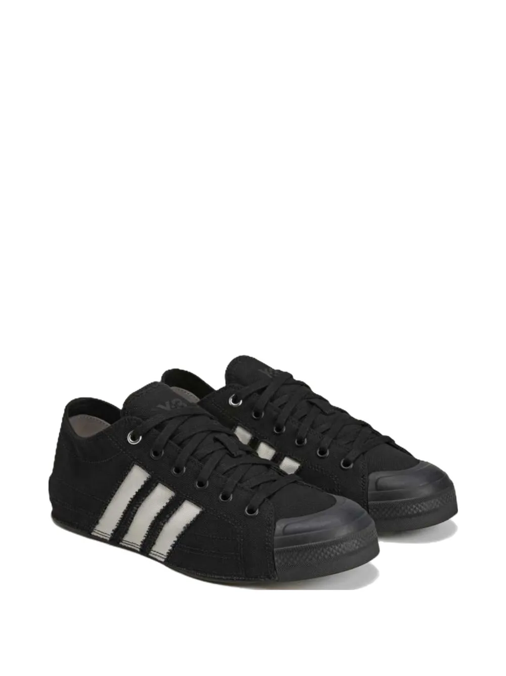Y-3 x Adidas Nissa Lo stripe-detail sneakers Zwart