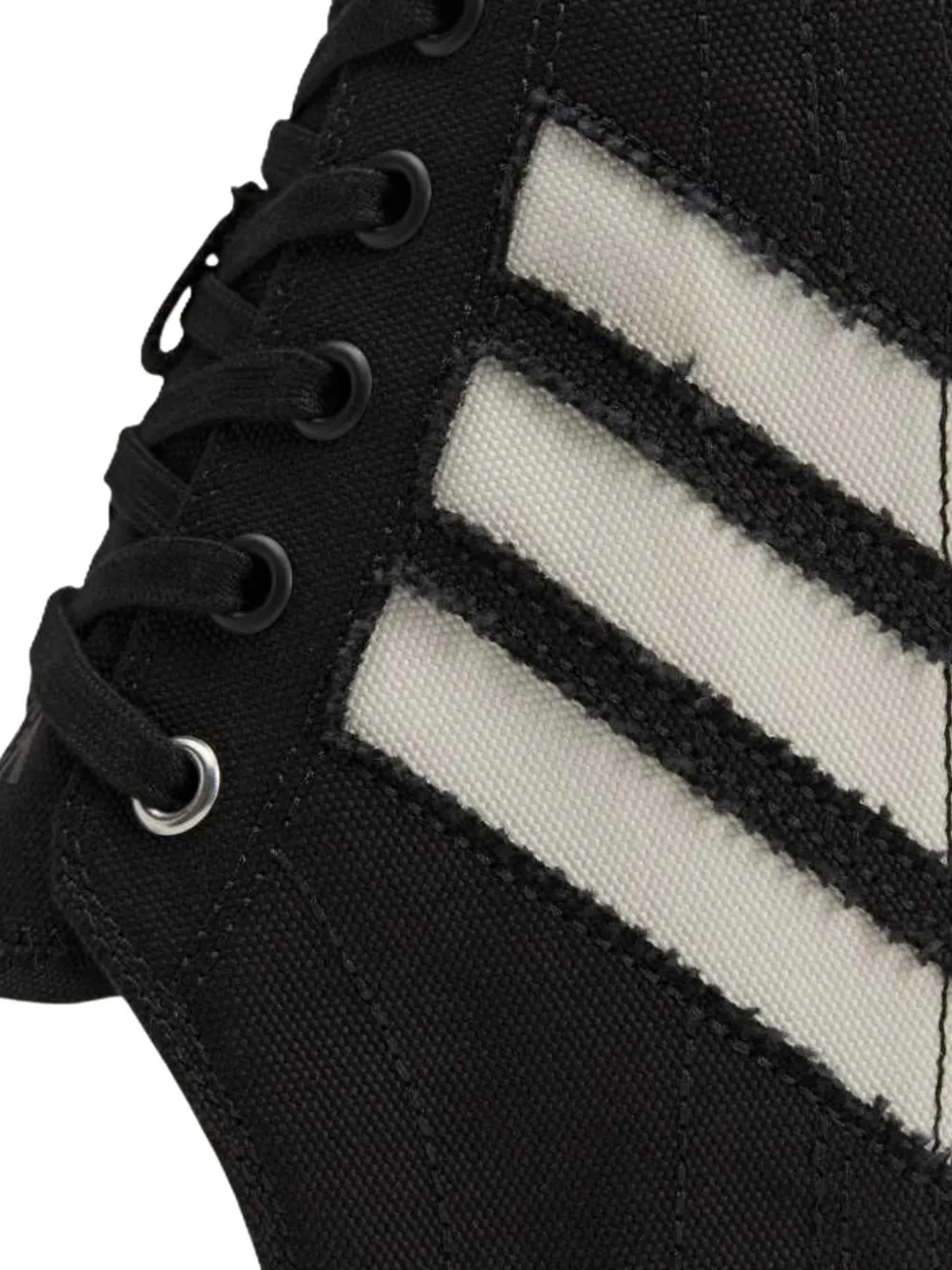 Y-3 x Adidas Nissa Lo stripe-detail sneakers Zwart