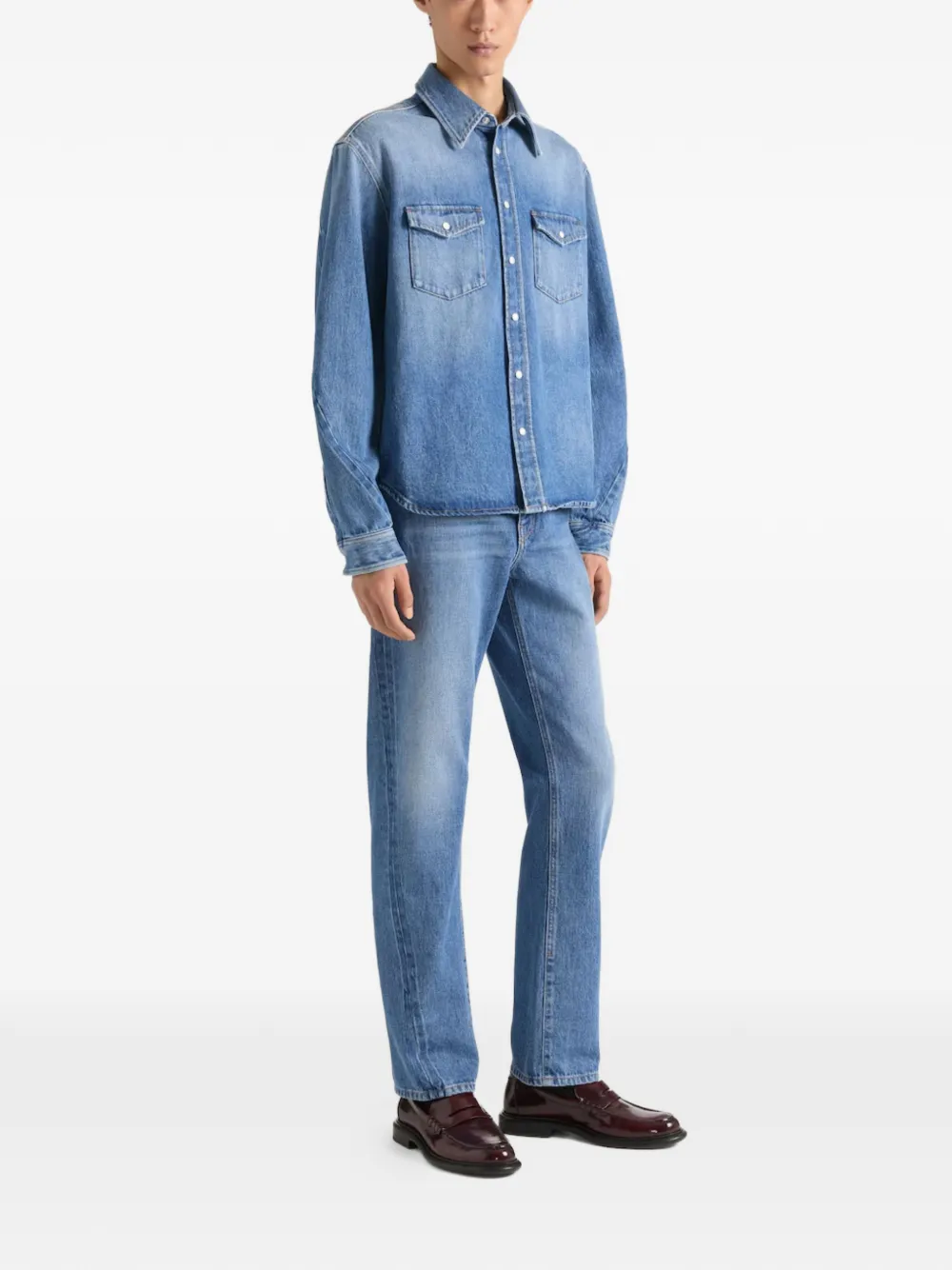 Givenchy pocket denim shirt - Blauw