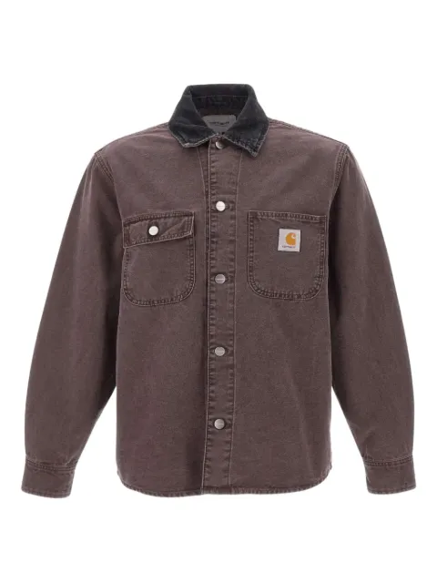 Carhartt WIP Mitch corduroy collar patch shirt