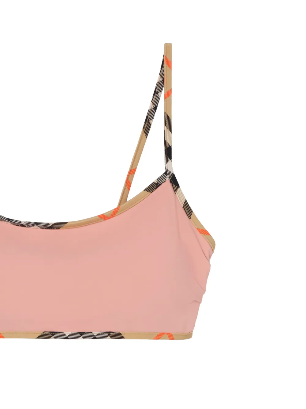 Burberry Geruite bikinitop Roze