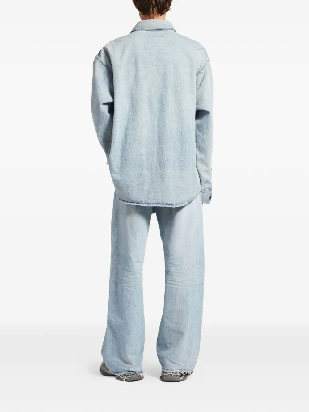 Balenciaga Overhemd met opgestikte zak Blauw