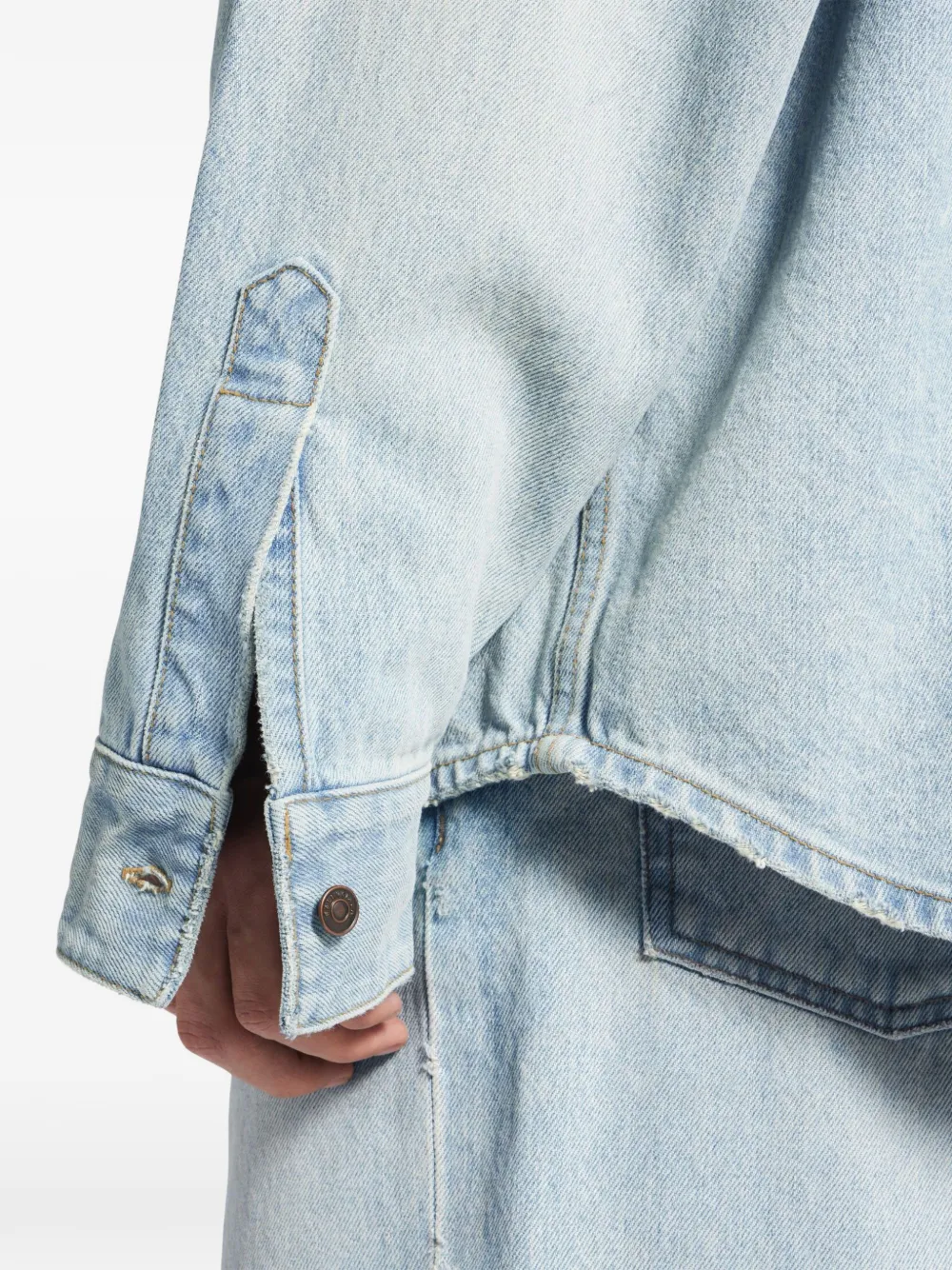 Balenciaga パッチポケット デニムシャツ | ブルー | FARFETCH JP