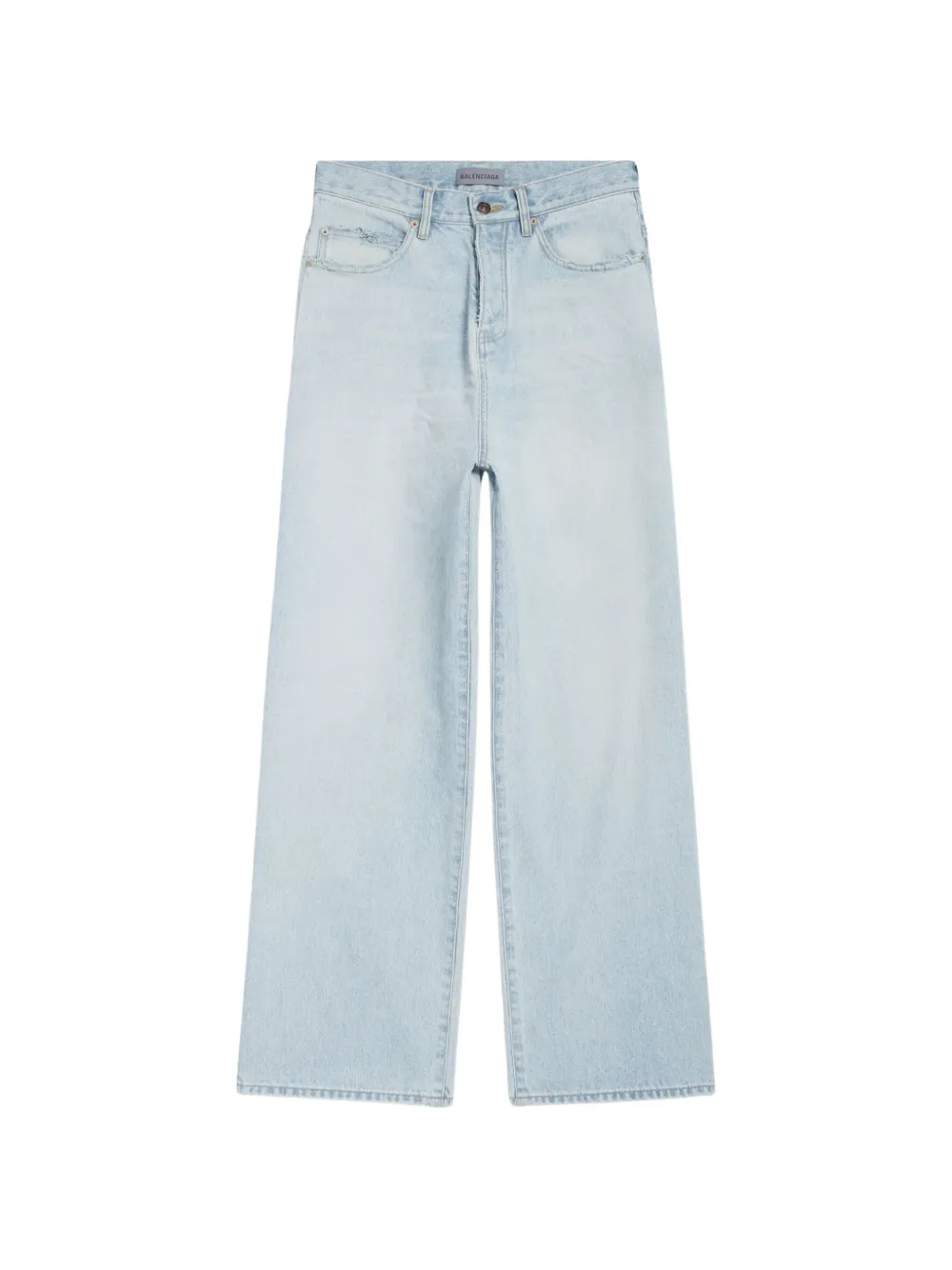 Balenciaga patch-pocket denim shirt - Blau