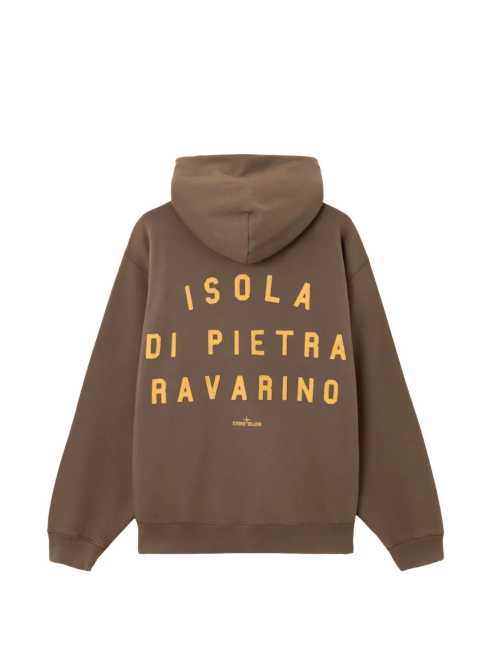 Stone Island Hoodie met print Bruin
