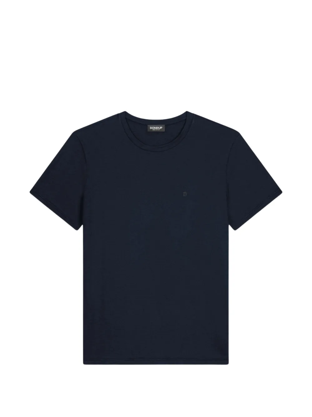 DONDUP 로고 디테일 코튼 티셔츠 | 블랙