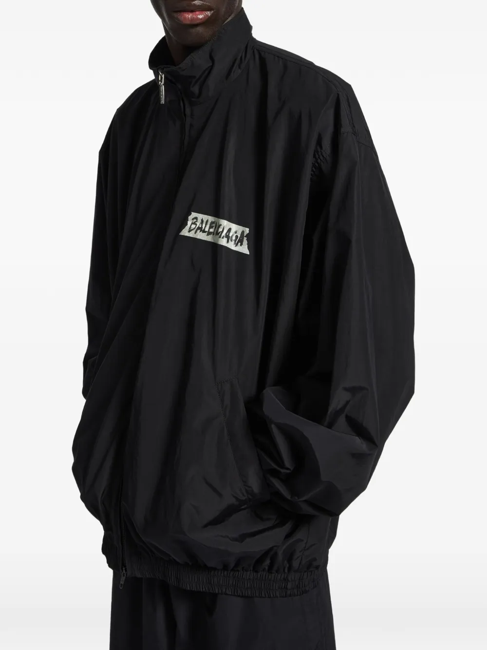 Balenciaga Jas met rits Zwart