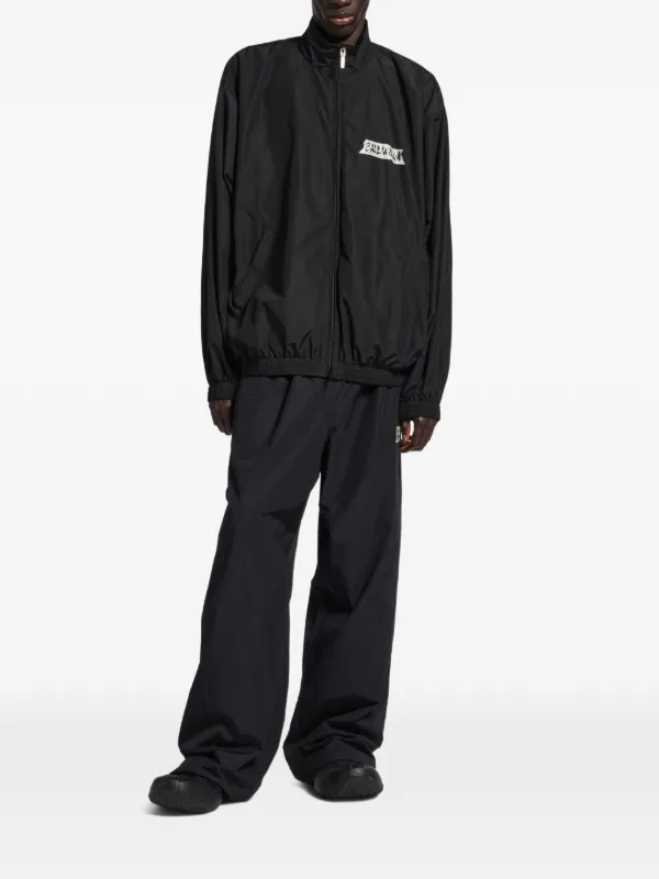 Balenciaga Zip Coat | Black | FARFETCH PH