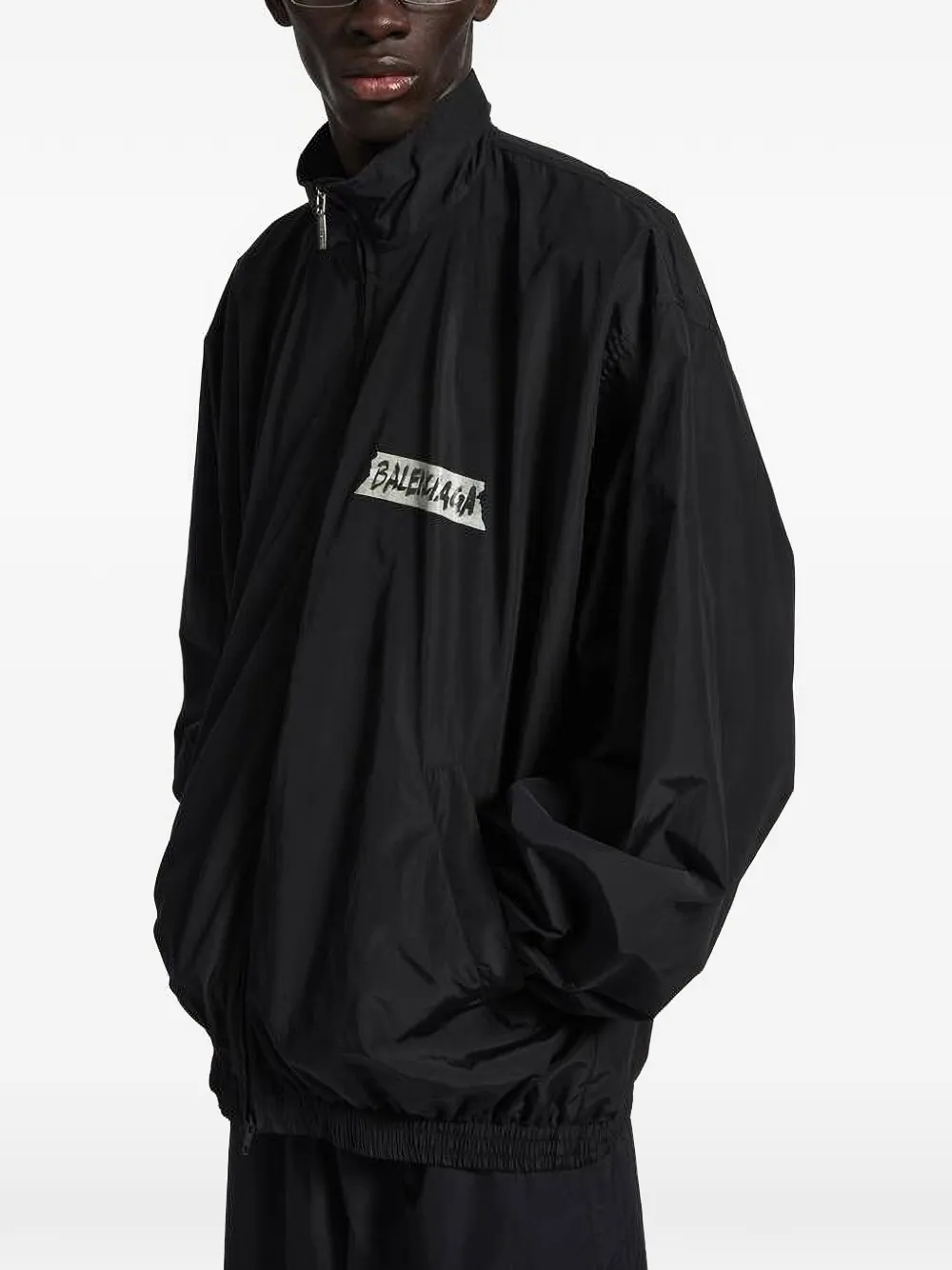 Balenciaga Masking Tape trainingsjack Zwart