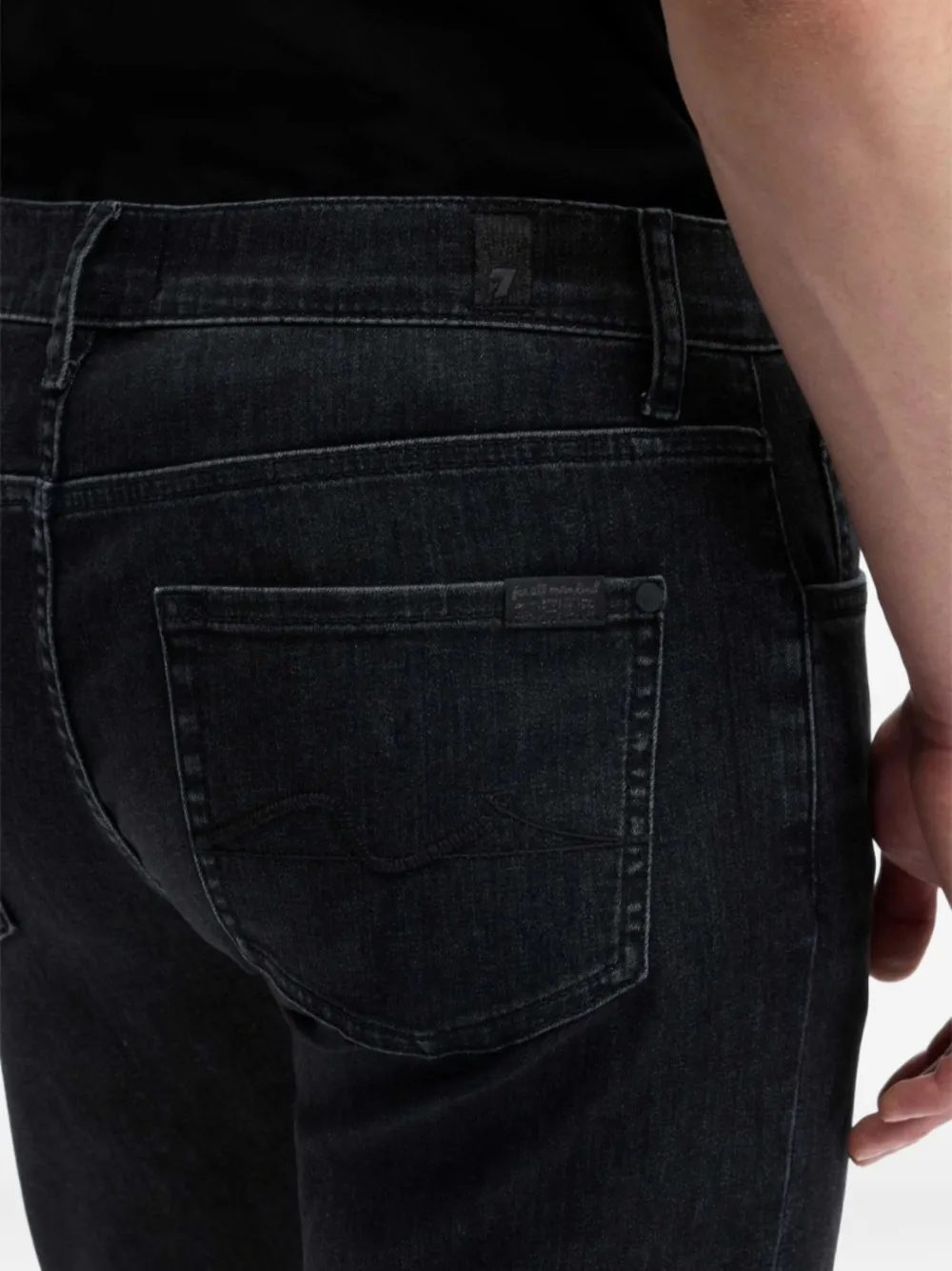 7 For All Mankind Jeans met vijf zakken Zwart