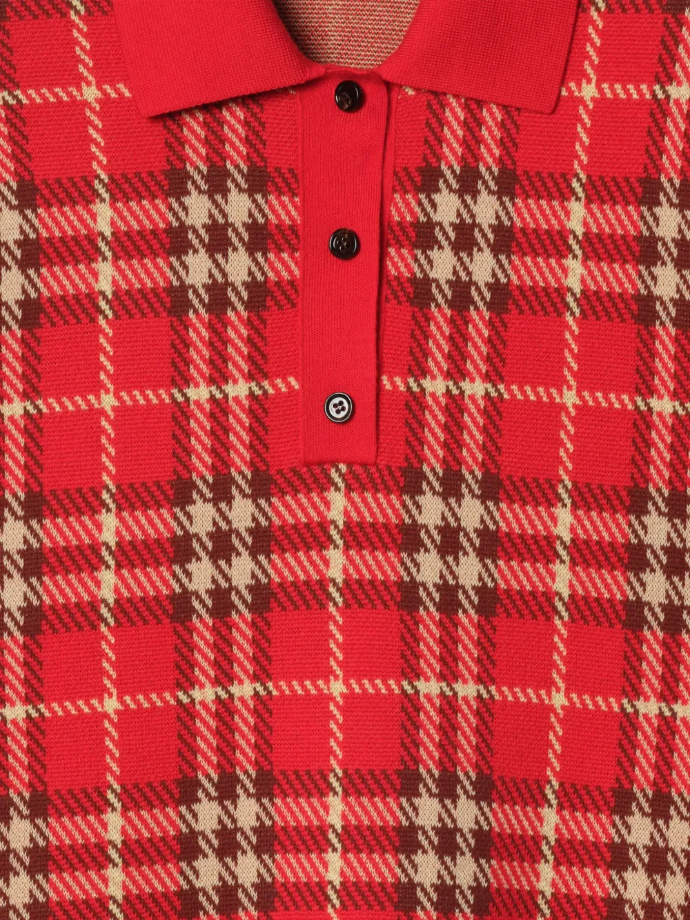 Burberry Check polo shirt dress - Rood