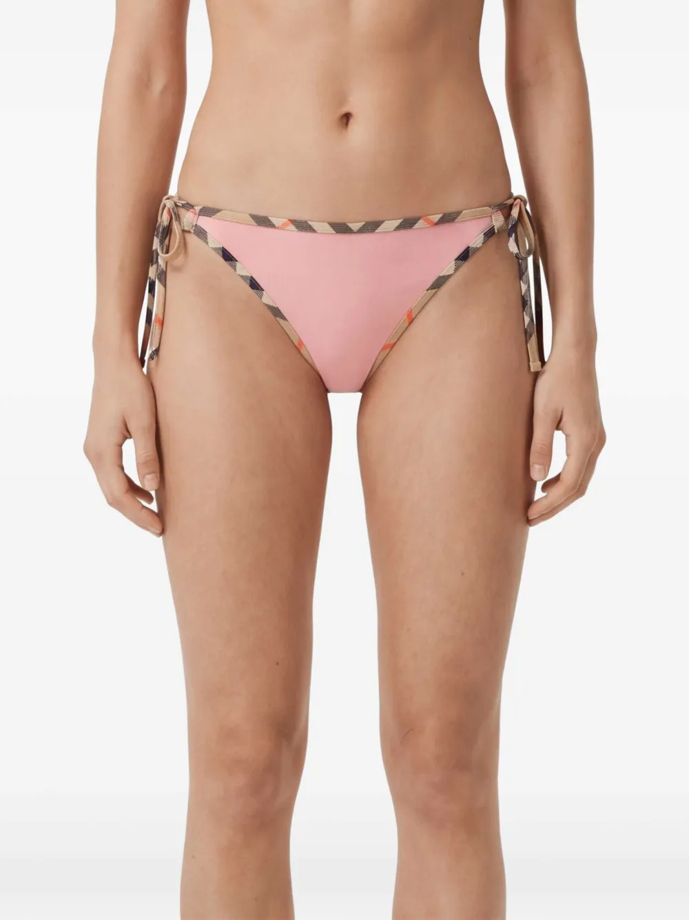 Burberry Bikinislip met geruite afwerking Roze