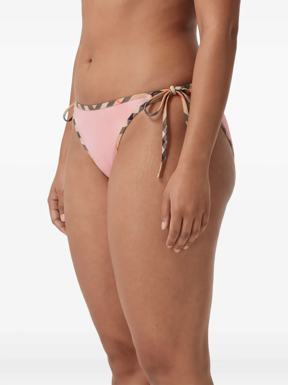 Burberry Bikinislip met geruite afwerking Roze