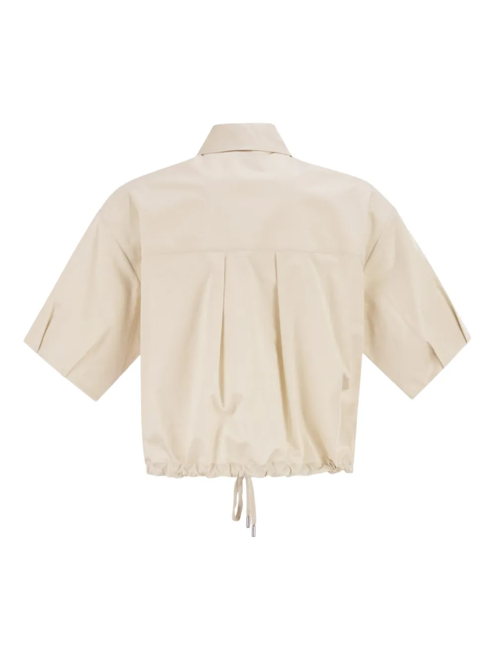 Peserico drawstring-detail shirt - Beige