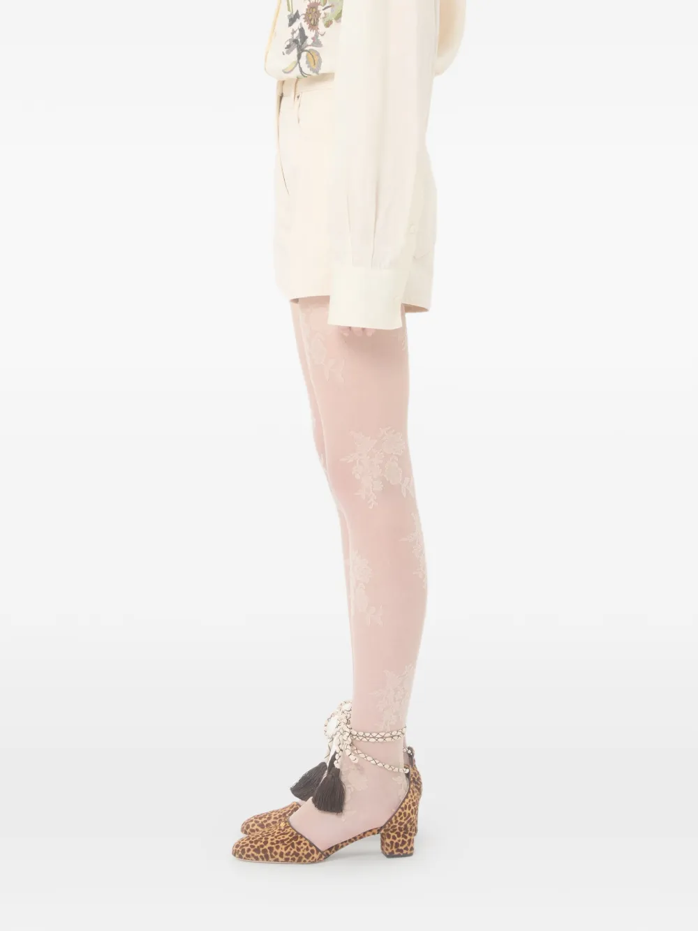 Valentino Garavani Denim shorts Beige