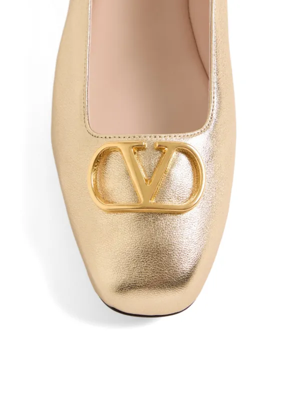 Valentino Garavani Sapatilha VLogo Signature | Dourado | FARFETCH BR