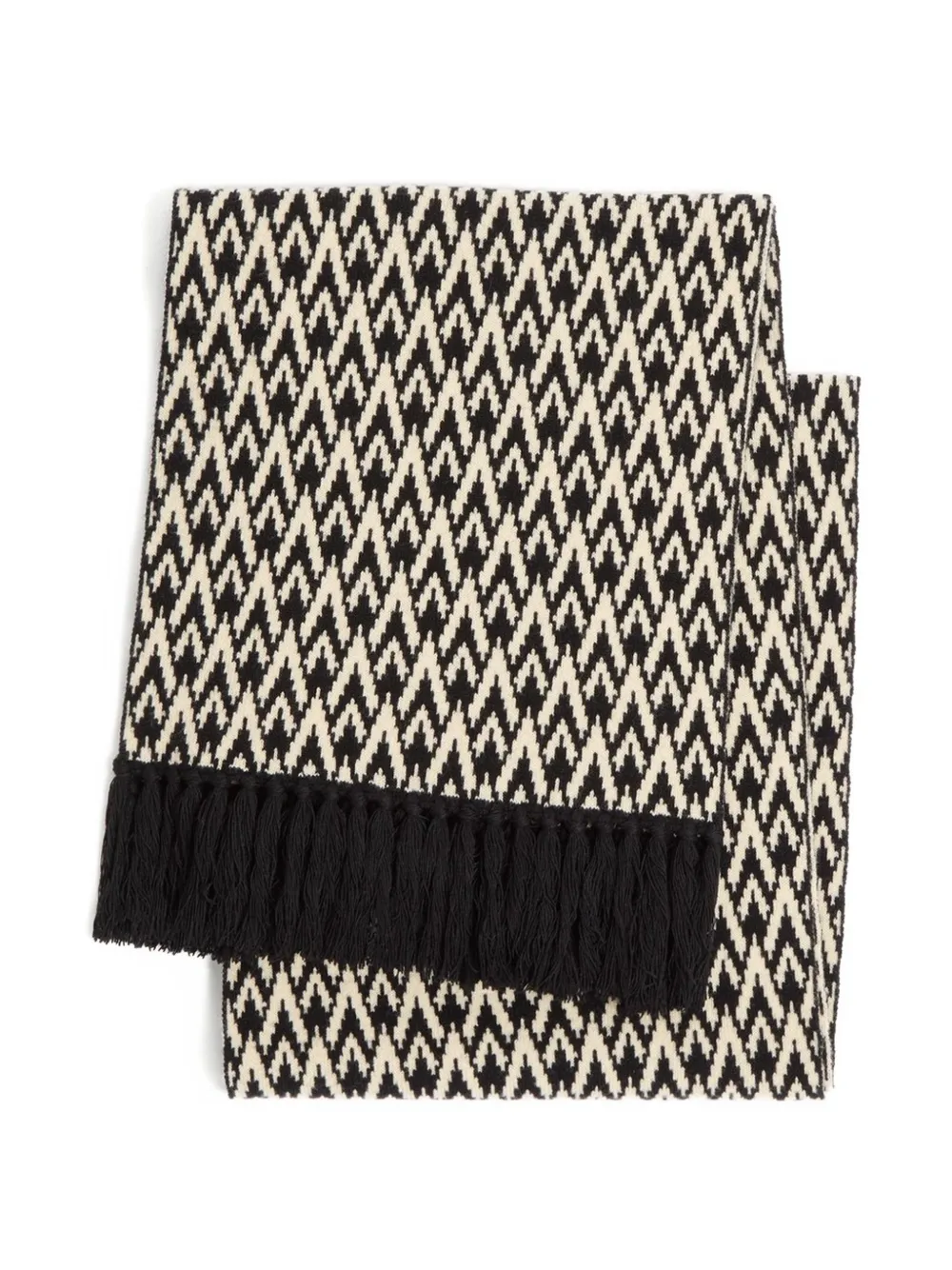 Valentino Garavani Sciarpa in maglia con frange - Toni neutri