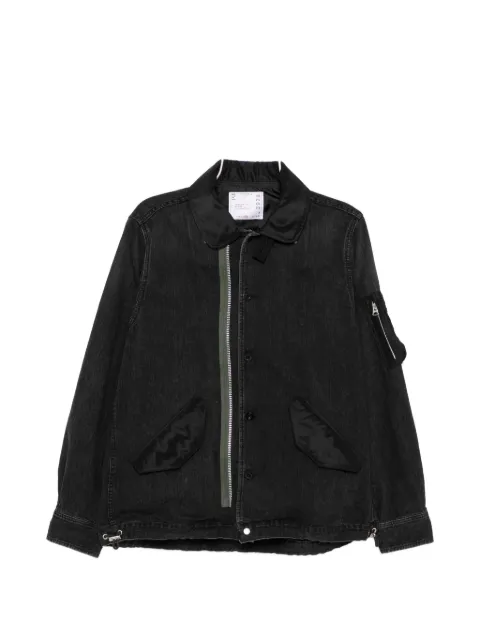 sacai zip denim jacket